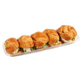 Member's Mark Chicken Salad Croissant Tray, 6 ct., priced per pound