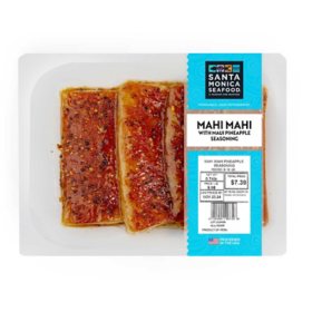 Santa Monica Seafood Wild Caught Mahi Mahi with Maui Pineapple Seasoning, priced per pound