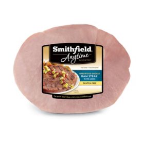 Smithfield Hardwood Smoked Bone In Ham Steak, priced per pound