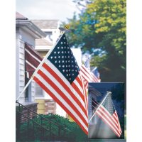 Annin Mansion Set - 3 x 5 US Flag with 6' Pole and Solar Light