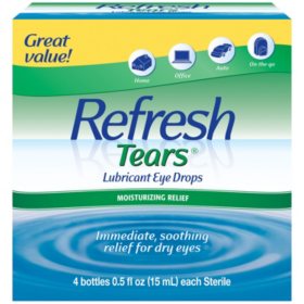 Refresh Tears Lubricant Eye Drops Multi-Pack 4 ct.