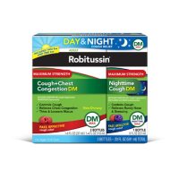 Robitussin DM Max Cough and Chest Congestion Maximum Strength Day and Nighttime Value Pack