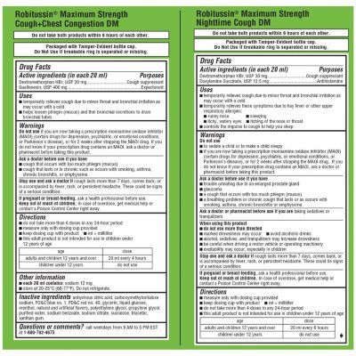 robitussin cough and congestion