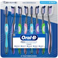 Oral-B ProAdvantage Deep Clean + Whitening Toothbrushes, Soft or Medium (8 ct.)