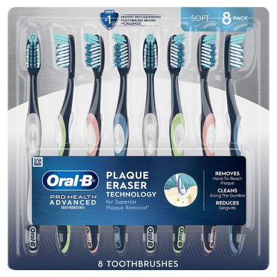 Oral B ProHealth Advanced Manual Toothbrush Soft or Medium 8 ct