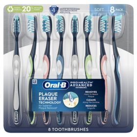 Oral-B ProHealth Advanced Manual Toothbrush, Soft or Medium (8 ct.)