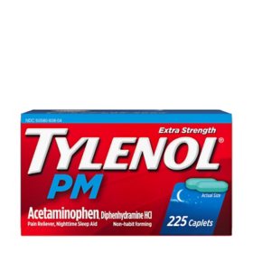 Tylenol PM Extra Strength Pain Relief Caplets 225 ct.