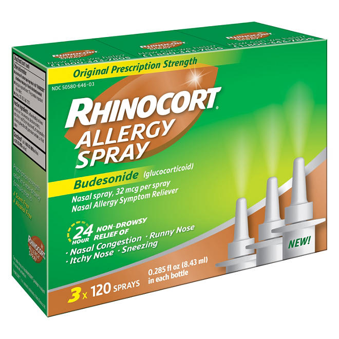 Rhinocort Allergy Spray 3 x 120 ct.