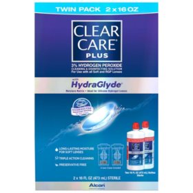 Clear Care Plus Cleaning & Disinfecting Solution 16 fl. oz., 2 pk.