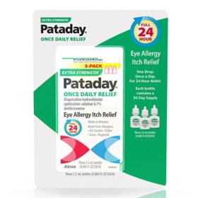 Pataday Eye Drops Extra Strength 2.5 ml., 3 pk.