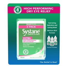 Systane Ultra Lubricant Eye Drops 1/3 fl. oz., 3 pk.