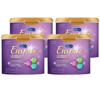 Enfamil Enspire Gentlease Baby Formula with Lactoferrin, Powder Tub (  oz., 4 pk.) - Sam's Club