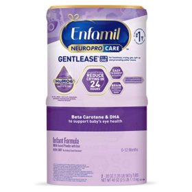 Enfamil NeuroProCare Gentlease Infant Formula, Milk-based Powder with Iron (20 oz., 2 pk.)