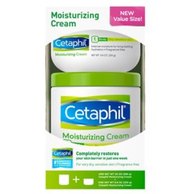 Cetaphil Moisturizing Cream for Very Dry, Sensitive Skin, Fragrance Free (1 - 20 oz. and 1 - 8.8 oz.)