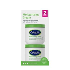 Cetaphil Moisturizing Cream for Very Dry, Sensitive Skin - Fragrance Free, 16 oz., 2 pk.