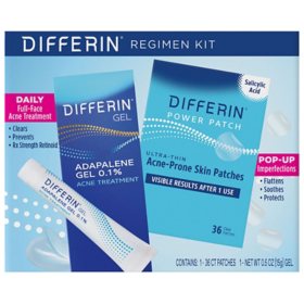 Differin Daily Full Face Acne Treatment Regimen Kit