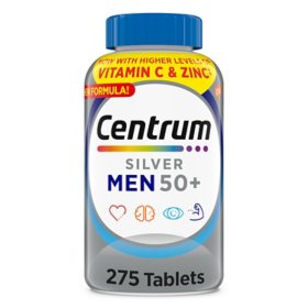 Centrum Silver Men 50+ Multivitamin Tablets, 275 ct.