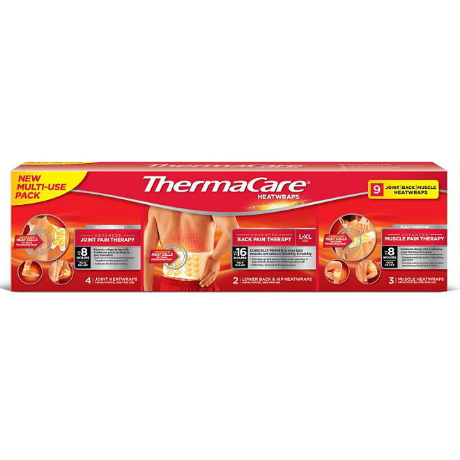 ThermaCare Heatwraps Multi-Use Pack (9 ct.)