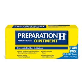Preparation H Hemorrhoid Symptom Treatment Ointment 4.0 oz., 2 pk.