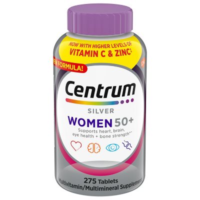 Centrum Silver Multivitamin Women 50+ , Multimineral Supplement Tablets (275 ct.)