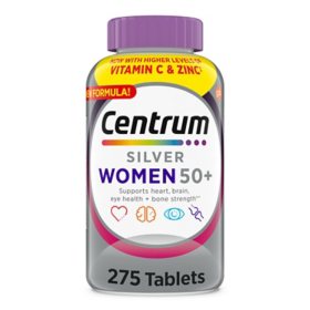 Centrum Silver Multivitamin Women 50+ , Multimineral Supplement Tablets 275 ct.