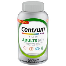 Centrum Silver Adult Multivitamin Tablet, Age 50 and Older (325 ct.)