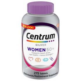 Centrum Silver Women Multivitamin Tablet, Age 50 and Older (275 ct.)