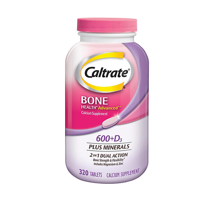 Caltrate Bone Health Advanced Calcium Supplement Tablets 320 ct.