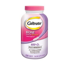 Caltrate Bone Health Advanced Calcium Supplement Tablets 320 ct.