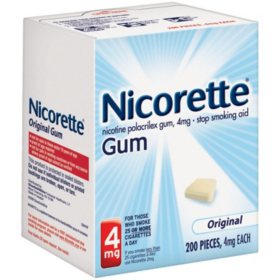 Nicorette 4mg Original Gum 200 ct.