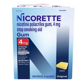 Nicorette 4mg Original Gum 200 ct.