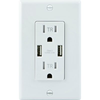 GE In-Wall USB + Electric Receptacle (2 pk.) - Sam's Club