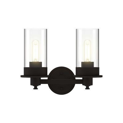 Photos - Bathroom Sink Enbrighten Ember Vanity Light with 2 LED Bulbs in Matte Black by Ecoscapes