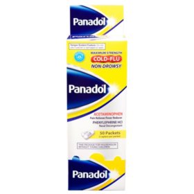 Panadol Cold & Flu Non-Drowsy Acetaminophen Caplets, 500 mg 50 ct.