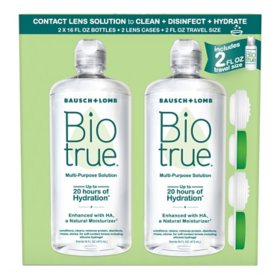 Biotrue Multi-Purpose Contact Lens Solution, 16 fl. oz., 2 pk. + 2 fl. oz.