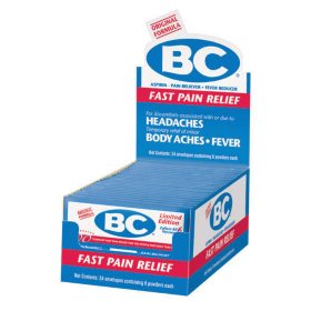 BC Aspirin Pain Reliever Powder 24 envelopes