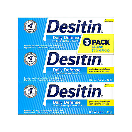 Desitin Daily Defense Diaper Rash Cream (4.8 oz., 3 pk.)