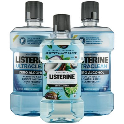 Listerine Ultraclean Zero Alcohol + Coconut Lime (3 pk.) - Sam's Club