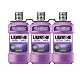 Listerine Total Care Fresh Mint Mouthwash, 33.8 fl. oz., 3 pk.