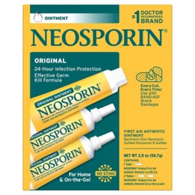 Neosporin Original First Aid Antibiotic Ointment 1 oz. tube + .5 oz. tube, 2 pk.
