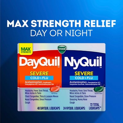  Vicks NyQuil Cold and Flu Relief Liquid Medicine