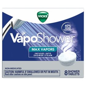 Vicks VapoShower Aromatherapy Max Vapors Tablets, 8 ct.