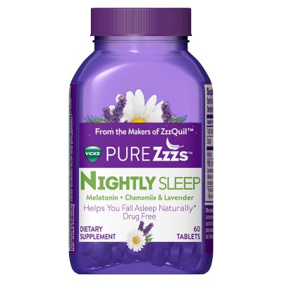 -OFFLINE--NIGHTLY SLEEP TABLET VICKS PURE ZZZ - Sam's Club