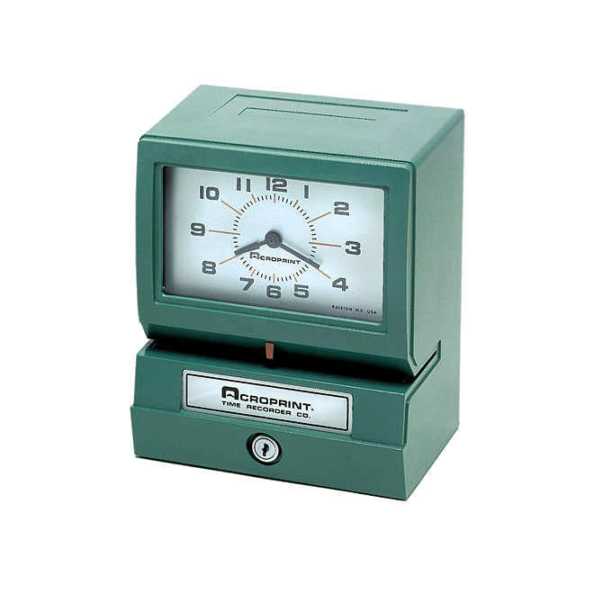 Acroprint Model 150ER3 Heavy-Duty Automatic Print Time Clock