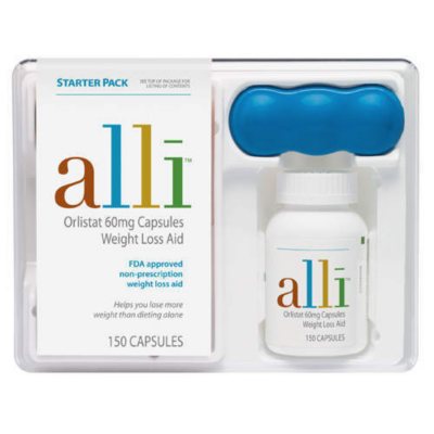 Alli Diet Weight Loss Supplement Pills, Orlistat