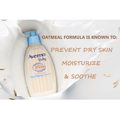 Aveeno Baby Daily Moisture Lotion 2本 Aveeno Baby Daily Moisture Lotion, For Delicate Skin
