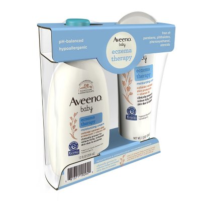 Aveeno Baby Eczema Therapy Moisturizing Cream, Natural Colloidal Oatmeal &  Vitamin B5, Moisturizes & Relieves Dry, Itchy, Irritated Skin Due to