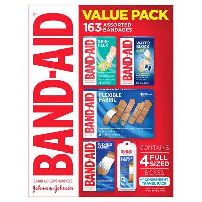 Band-Aid Brand Flexible Fabric Adhesive Bandages For Minor Wound