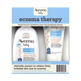 Aveeno Baby Eczema Therapy Moisturizing Cream, 2 pk., 7.3 fl. oz. and 12 fl. oz.