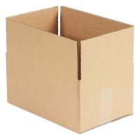 General Supply Brown Corrugated - Fixed-Depth Shipping Boxes, 12" L x 8" W x 6" H, 25/Bundle